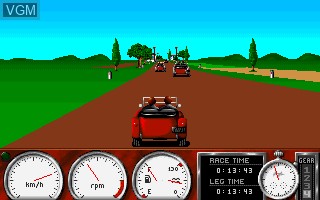 In-game screen of the game 1000 Miglia on MS-DOS