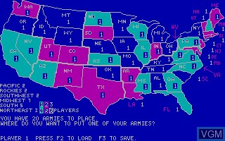 In-game screen of the game 1998 Amerika on MS-DOS
