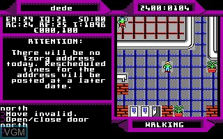 In-game screen of the game 2400 A.D. on MS-DOS