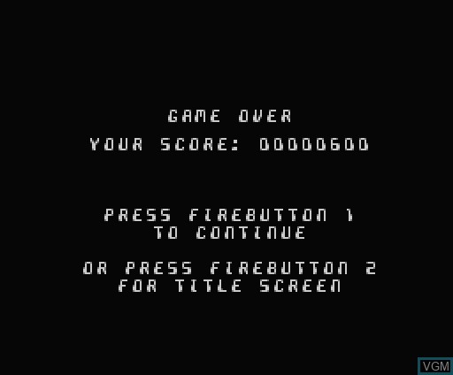 Menu screen of the game Zone Terra on MSX Turbo-R