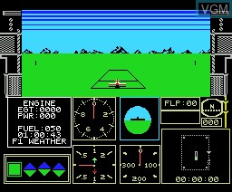 In-game screen of the game Acrojet on MSX2 Disk