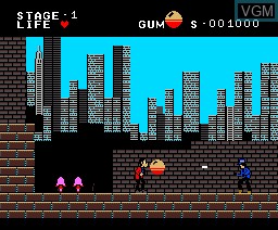 In-game screen of the game Arsene Lupin 2 on MSX2 Disk