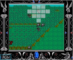 In-game screen of the game Aura Battler Dunbine on MSX2 Disk