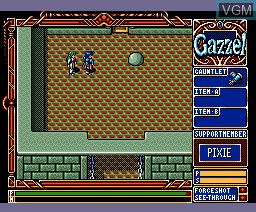 In-game screen of the game Xak 3 - The Tower of Gazzel on MSX2 Disk
