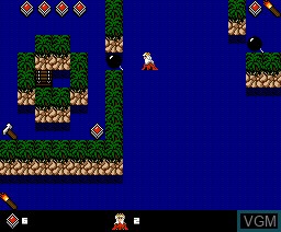 In-game screen of the game Zynos, On The Adventure Islands on MSX2 Disk