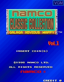 Title screen of the game Namco Classics Collection Vol.1 on MAME