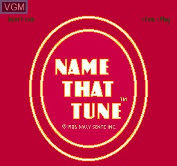 Title screen of the game Name That Tune on MAME