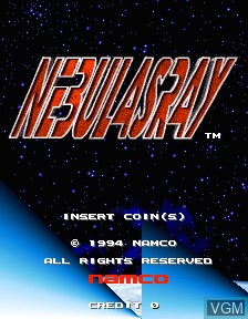 Title screen of the game Nebulas Ray on MAME