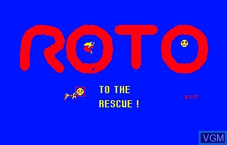 Title screen of the game Robby Roto on MAME