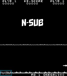 Title screen of the game N-Sub on MAME