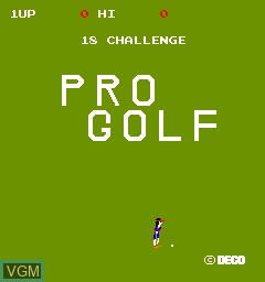 Title screen of the game 18 Challenge Pro Golf on MAME