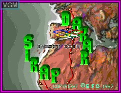 Title screen of the game Paris Dakar on MAME