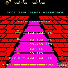 Title screen of the game Cassette - Astro Fantasia on MAME