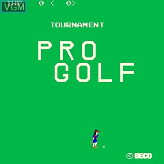Title screen of the game Cassette - Pro Golf on MAME