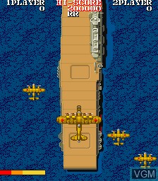 Menu screen of the game 1943 Kai - Midway Kaisen on MAME