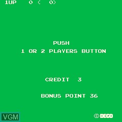 Menu screen of the game Cassette - Pro Golf on MAME