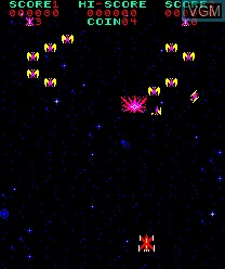 In-game screen of the game Phoenix on MAME