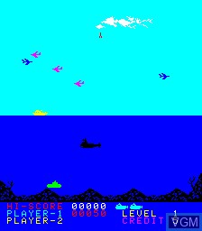 In-game screen of the game Polaris on MAME