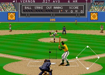 In-game screen of the game Relief Pitcher on MAME