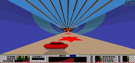 In-game screen of the game S.T.U.N. Runner on MAME