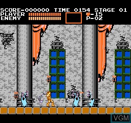 In-game screen of the game Vs. Castlevania on MAME