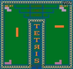 In-game screen of the game Vs. Tetris on MAME