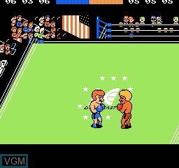In-game screen of the game Vs. TKO Boxing on MAME