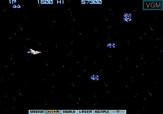 In-game screen of the game Vulcan Venture on MAME