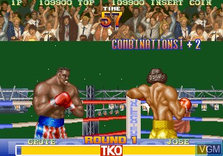 In-game screen of the game Best Bout Boxing on MAME
