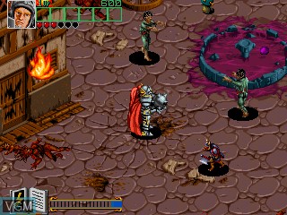 In-game screen of the game Wizard Fire on MAME