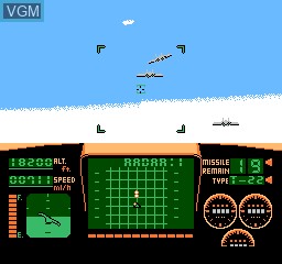 In-game screen of the game Vs. Top Gun on MAME