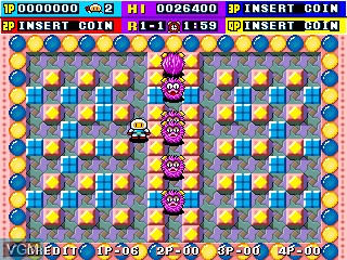 In-game screen of the game Dynablaster on MAME