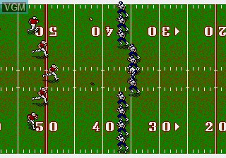 In-game screen of the game MegaTech - Joe Montana II - Sports Talk Football on MAME
