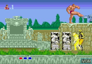 In-game screen of the game MegaTech - Altered Beast on MAME