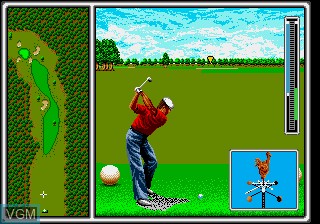 In-game screen of the game MegaTech - Arnold Palmer Tournament Golf on MAME