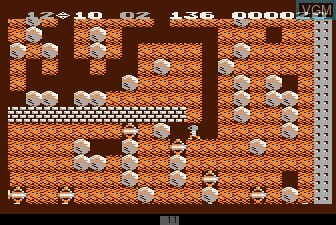 In-game screen of the game Boulder Dash on MAME
