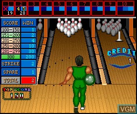 In-game screen of the game BMC Bowling on MAME