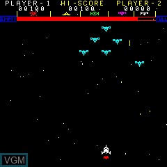 In-game screen of the game Astro Wars on MAME