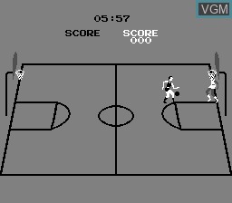 In-game screen of the game Atari Basketball on MAME