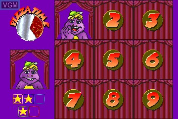 In-game screen of the game ChuckECheese's Match Game on MAME