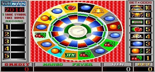 In-game screen of the game Grand Prix '98 on MAME