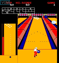 In-game screen of the game Pro Sports - Bowling, Tennis, and Golf on MAME