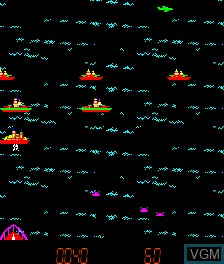 In-game screen of the game Sea Battle on MAME