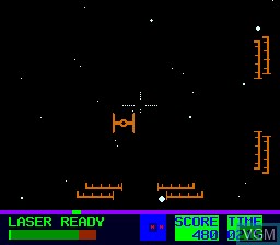 In-game screen of the game Star Fire 2 on MAME