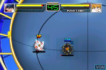 In-game screen of the game Top Blade V on MAME