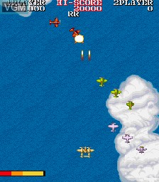 In-game screen of the game 1943 - The Battle of Midway on MAME