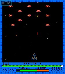 In-game screen of the game Astro Blaster on MAME