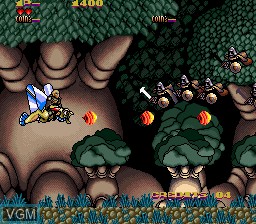 In-game screen of the game Black Heart on MAME