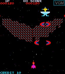 In-game screen of the game Black Hole on MAME