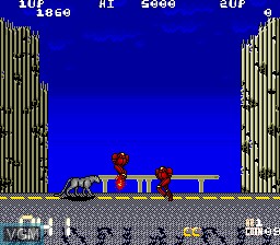 In-game screen of the game Black Panther on MAME